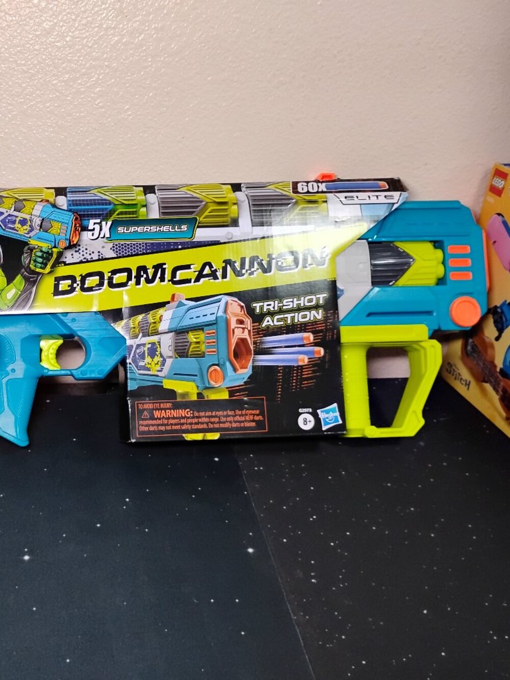 Nerf Elite Rebel Ops Doom Cannon Blaster 60 Darts 5 Supershells Tri-Shot Action